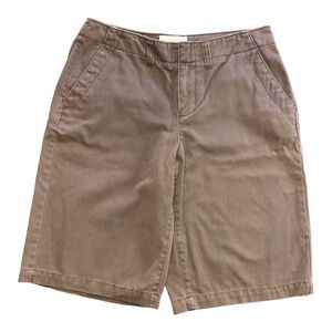 London Jean Chino by Victoria’s Secret Olive Green Twill Long Shorts Size 4